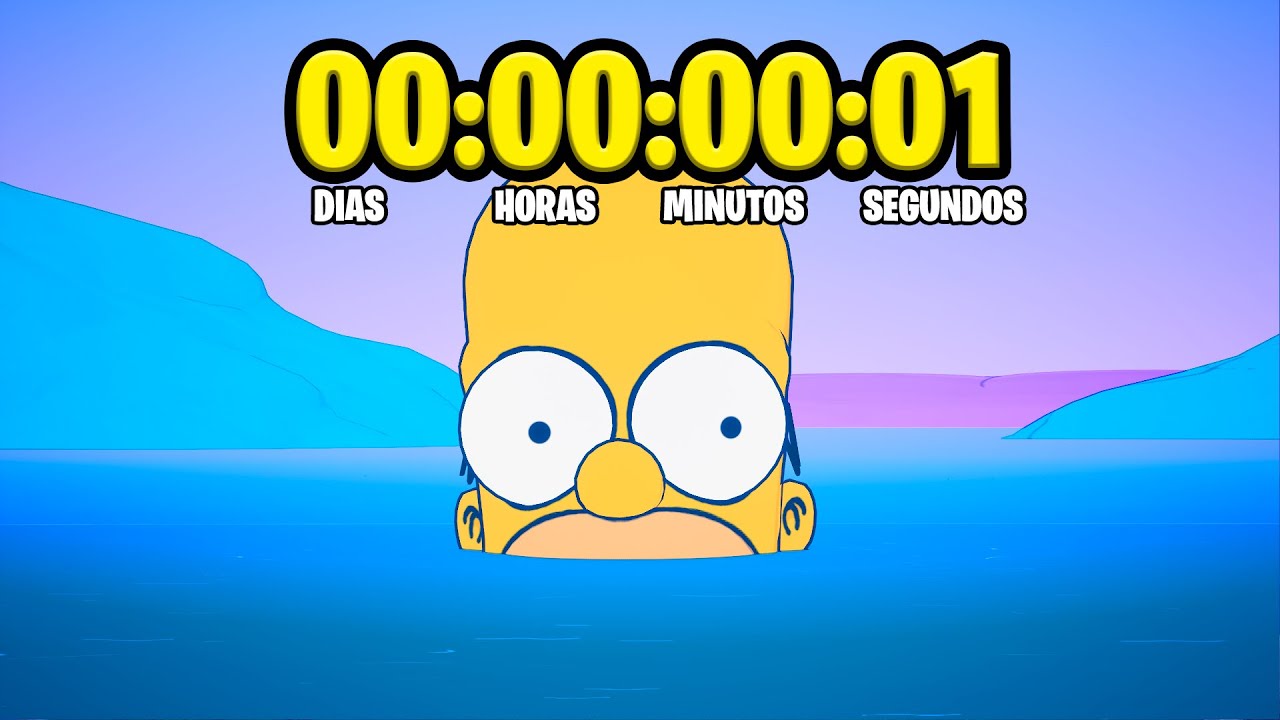 😮 evento FINAL de THE SIMPSONS fortnite