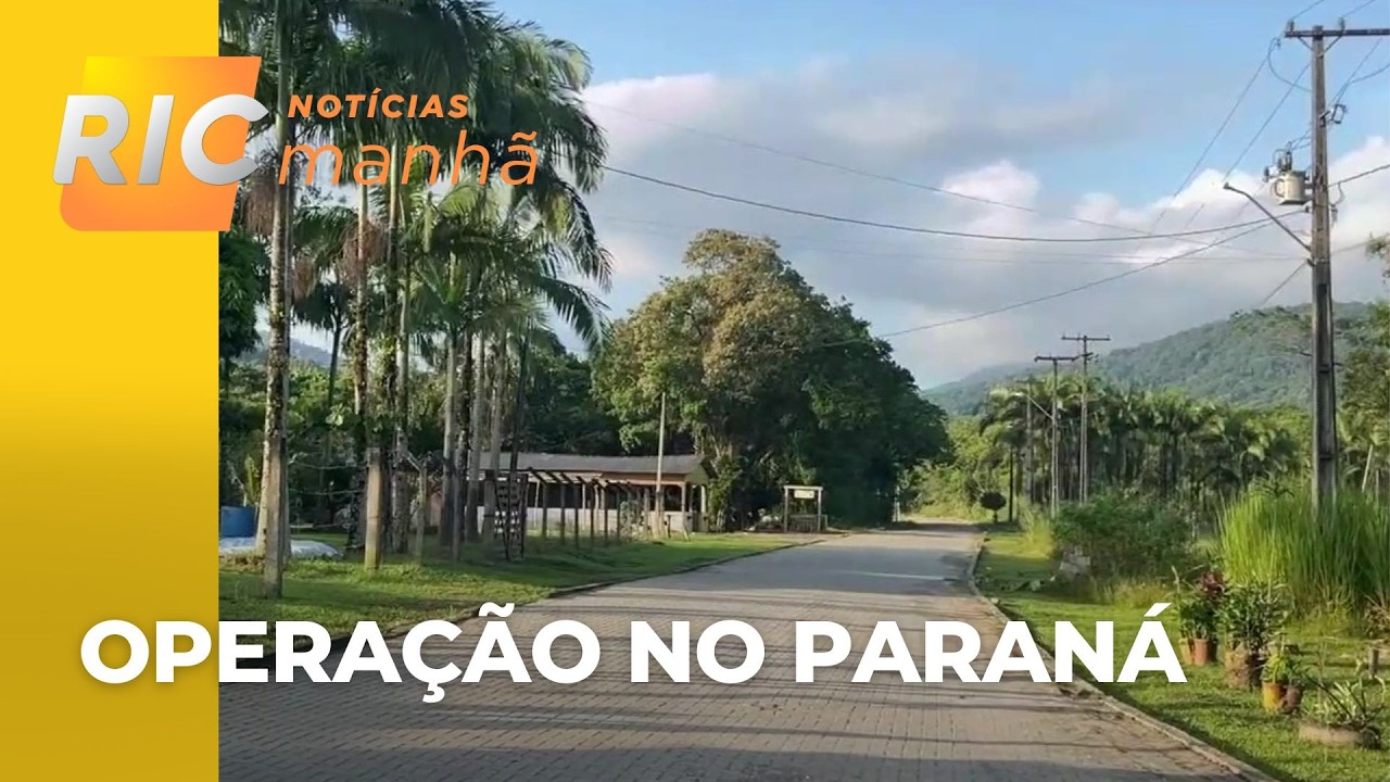 Operação das polícias do Paraná e de Santa Catarina mira alvos em cidades do estado