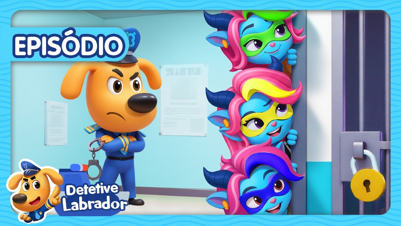 O Truque da Equipe 🤔 Aventura na Cidade das Águas ⛲  Desenho Animado 🔍 Detetive Labrador