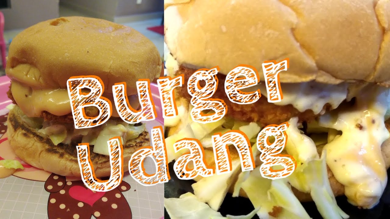 Resepi Burger Udang Ebi Katsu (Shrimp/Prawn Cutlet burger)