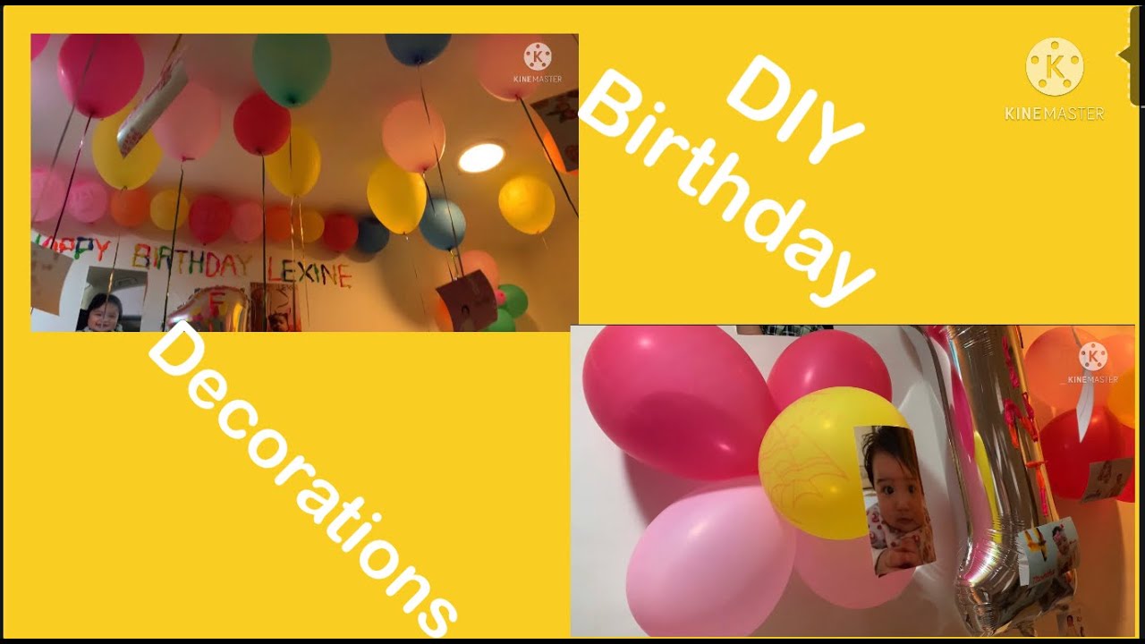 DIY BIRTHDAY DECORATIONS