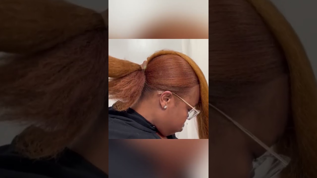 Easy Braided Ponytail with braiding hair #braidedhairstyles #sleekponytail