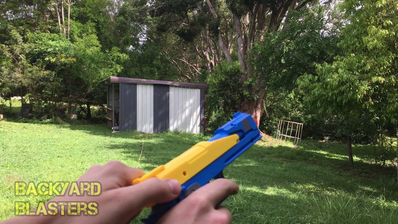 Hi-capa dart gun range test | Backyard Blasters