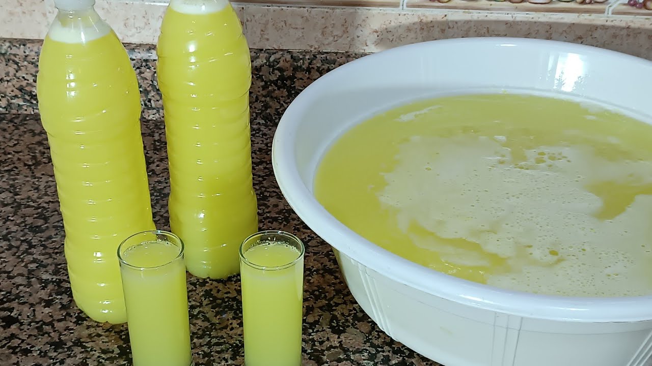 عصير الحامض 🍋بلا حامض منعش وسريع التحضير اللي مذاقو مذاق والو من العصائر الصيفية 14لتر عصير الحامض 😋