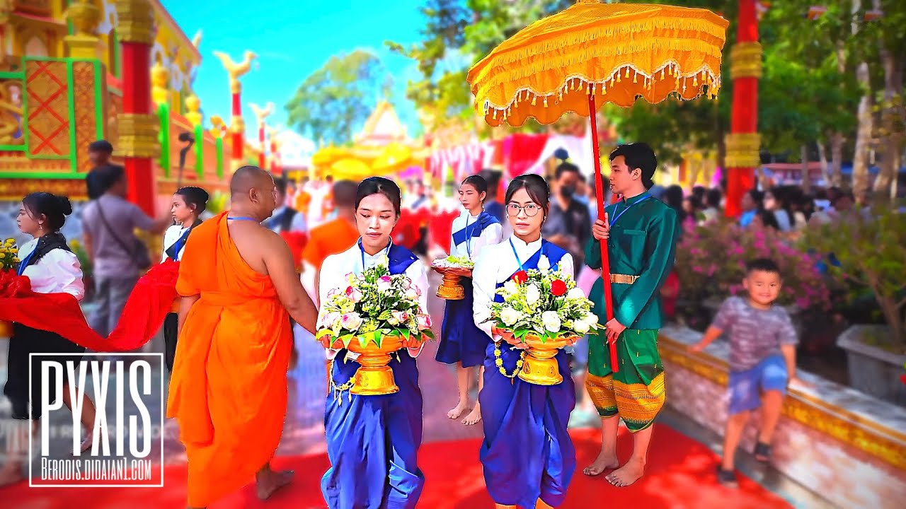 វត្តទក្ខិណាមហាពោធិស្រះស្រង់ទៀវចាស់  - Lễ Kiết Giới SiMa Chùa Tev Chas(Chùa Bào Sen)