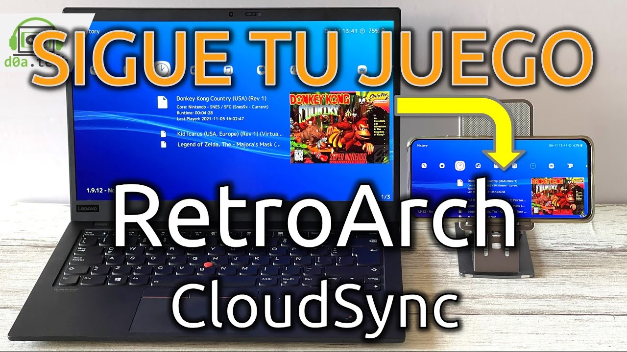 De tu Cel A tu Computadora, y de vuelta - RetroArch Cloud Sync