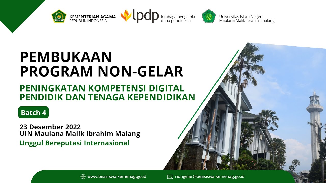 PEMBUKAAN - Program Non-Gelar Beasiswa Indonesia Bangkit Batch 4 LPDP