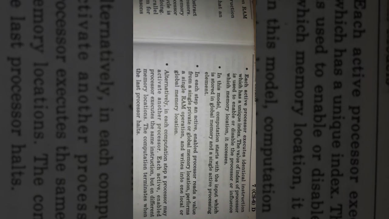 Pram model of parallel computation in parallel algorithm sequential model unit very important topic