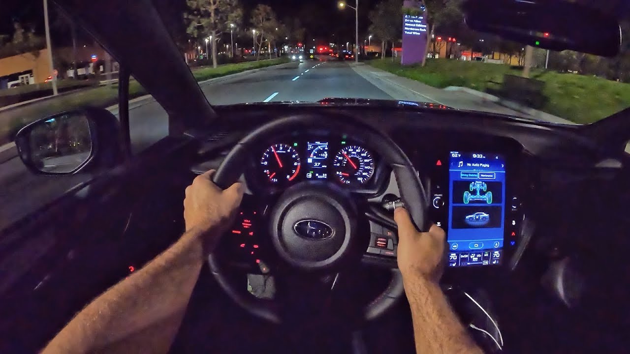 2022 Subaru WRX Limited Manual POV Night Drive (3D Audio)(ASMR)