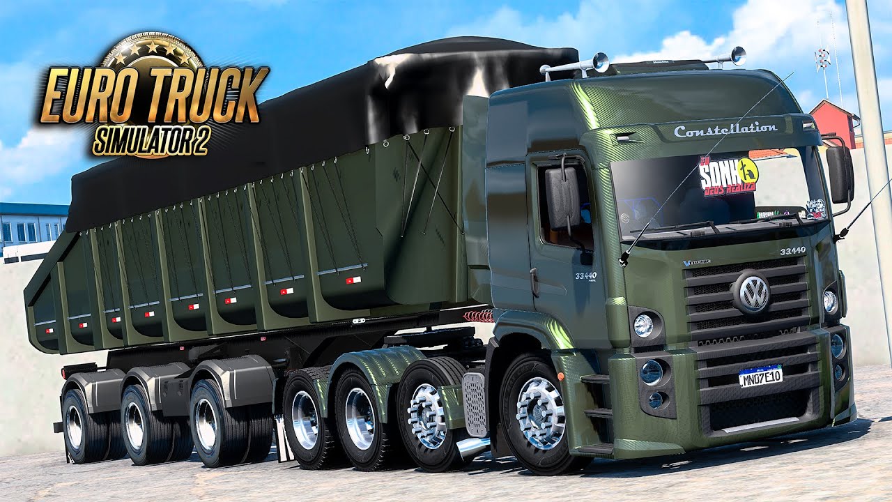 Vw Constellation 33.440 na Caçamba - Euro Truck 2 Mods 1.47