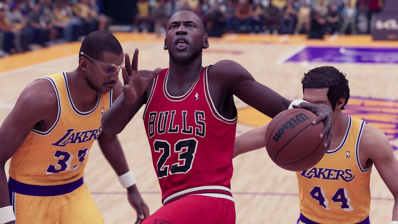 Геймплей NBA 2K23 — «Буллз» всех времен против «Лейкерс» всех времен — NBA 2K23 PS5