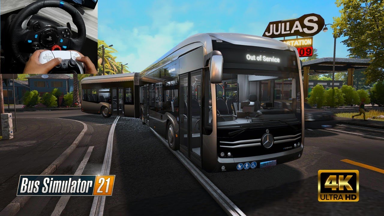 Bus Simulator 21 PlayStation 5 & Logitech G29 Steering wheel game play