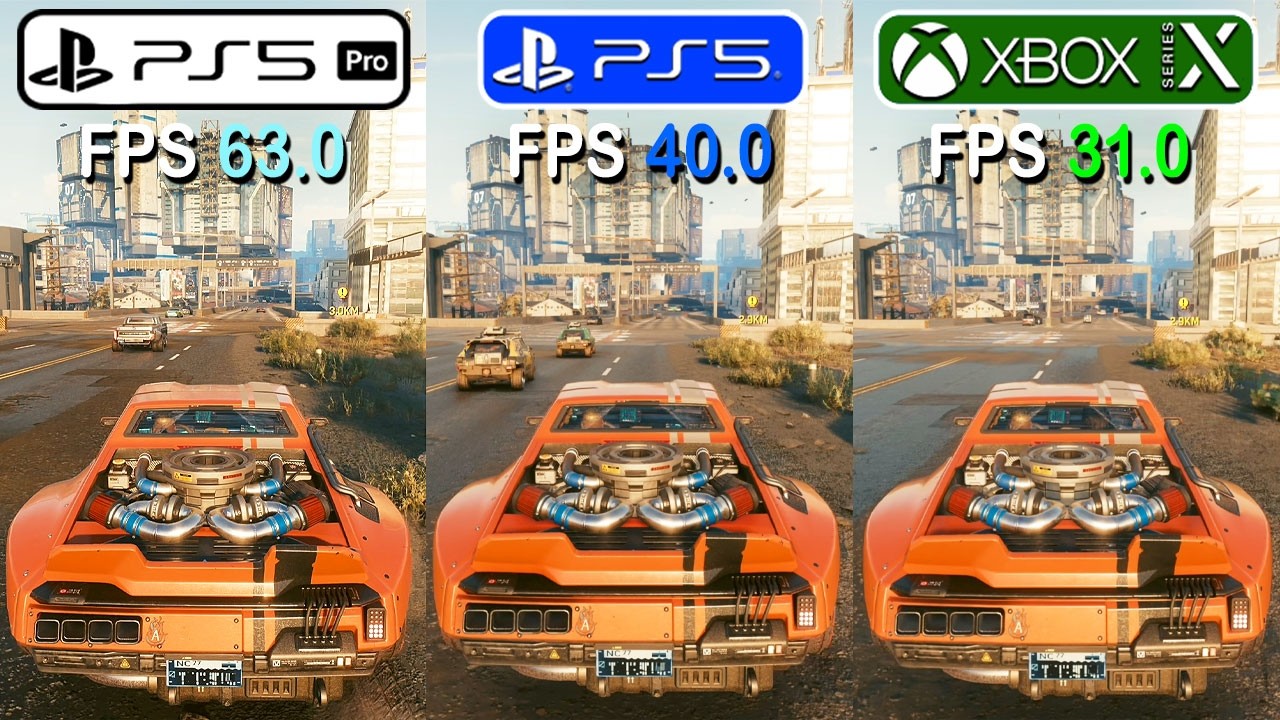 Cyberpunk 2077 - PS5 PRO vs PS5 vs Xbox Series X Graphics & Frame Rate Comparison (PS5 Pro Patch)