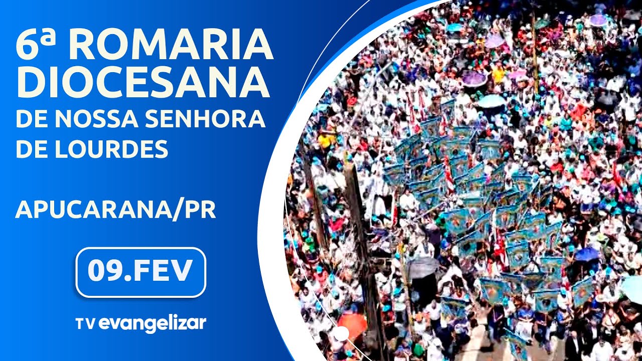 6ª Romaria Diocesana de Nossa Senhora de Lourdes direto de Apucarana/PR | 09/02/25