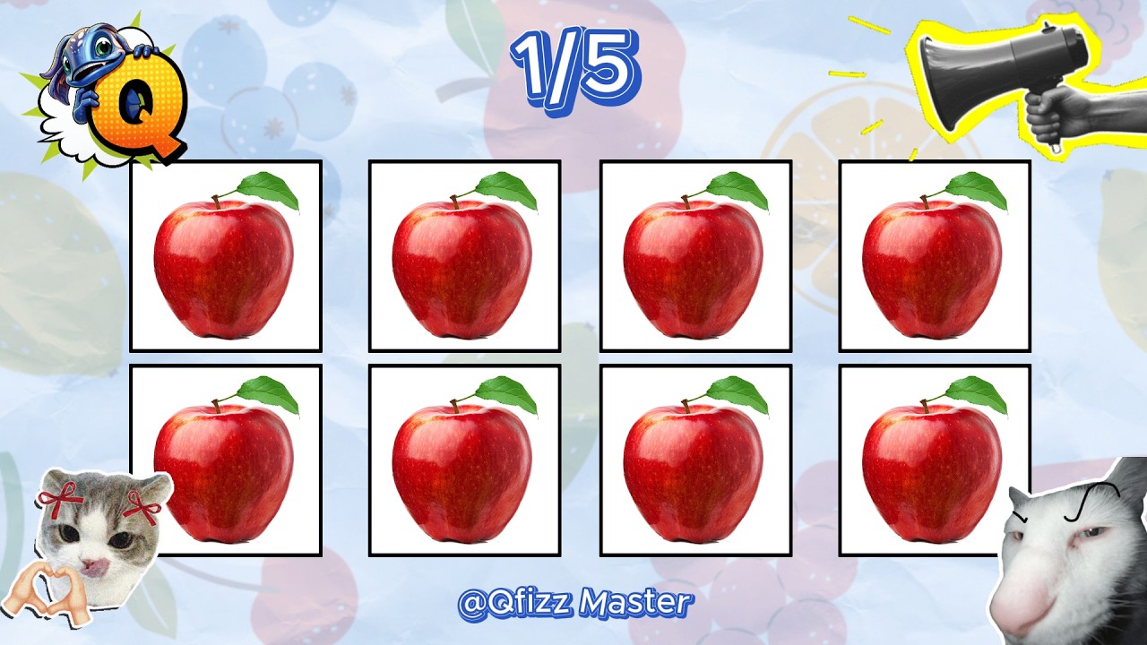 SAY THE WORD ON BEAT. Fruit Challenge Easy to Insane