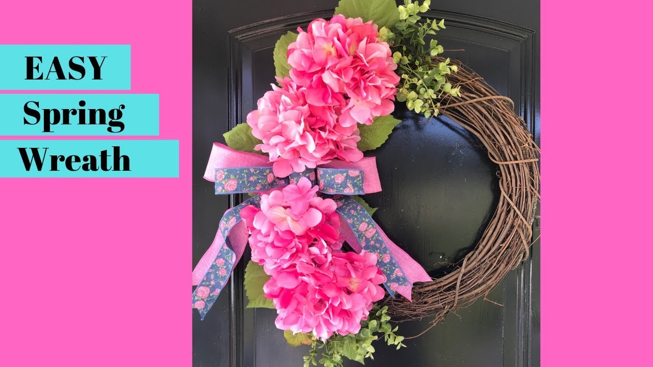 How to Make a Spring Wreath - DIY Spring Door Wreath