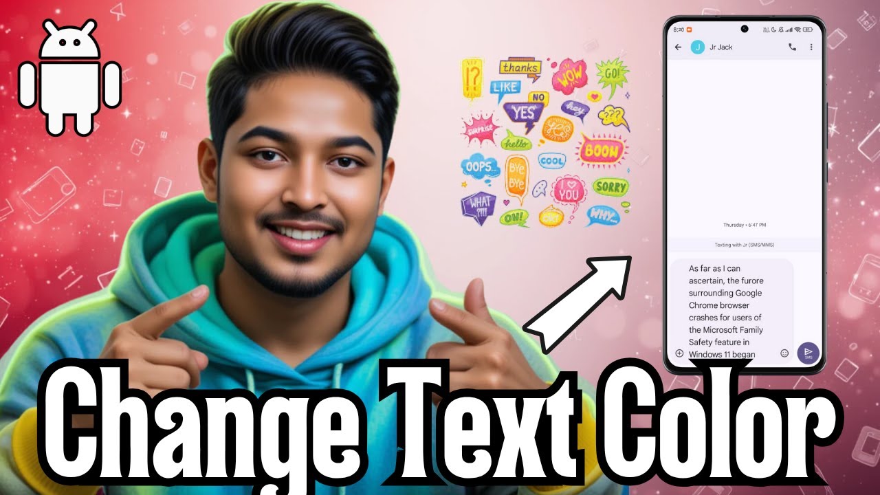 How to Change Text Message Color on Android - Full Tutorial