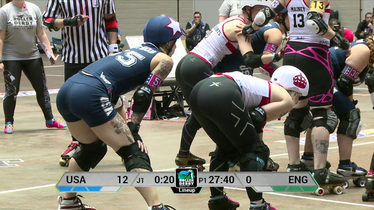 USA vs England Roller Derby World Cup 2014