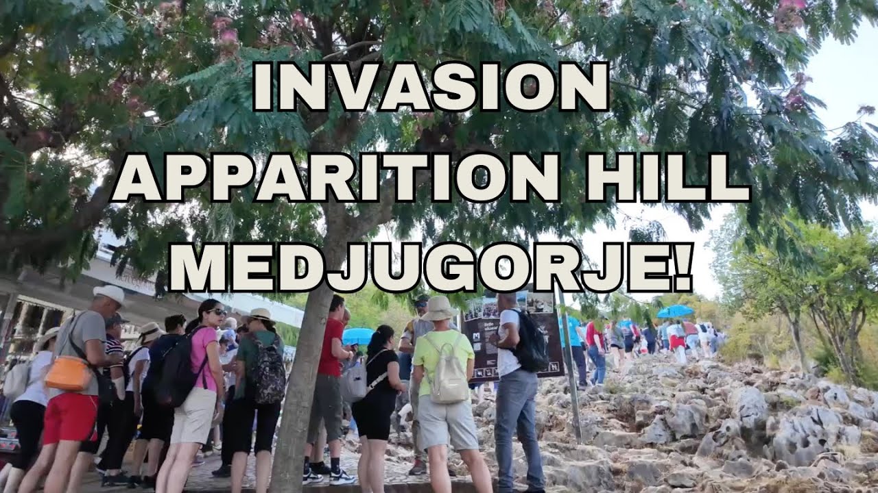 WOW ! `INVASION´ AT APPARITION HILL MEDJUGORJE!