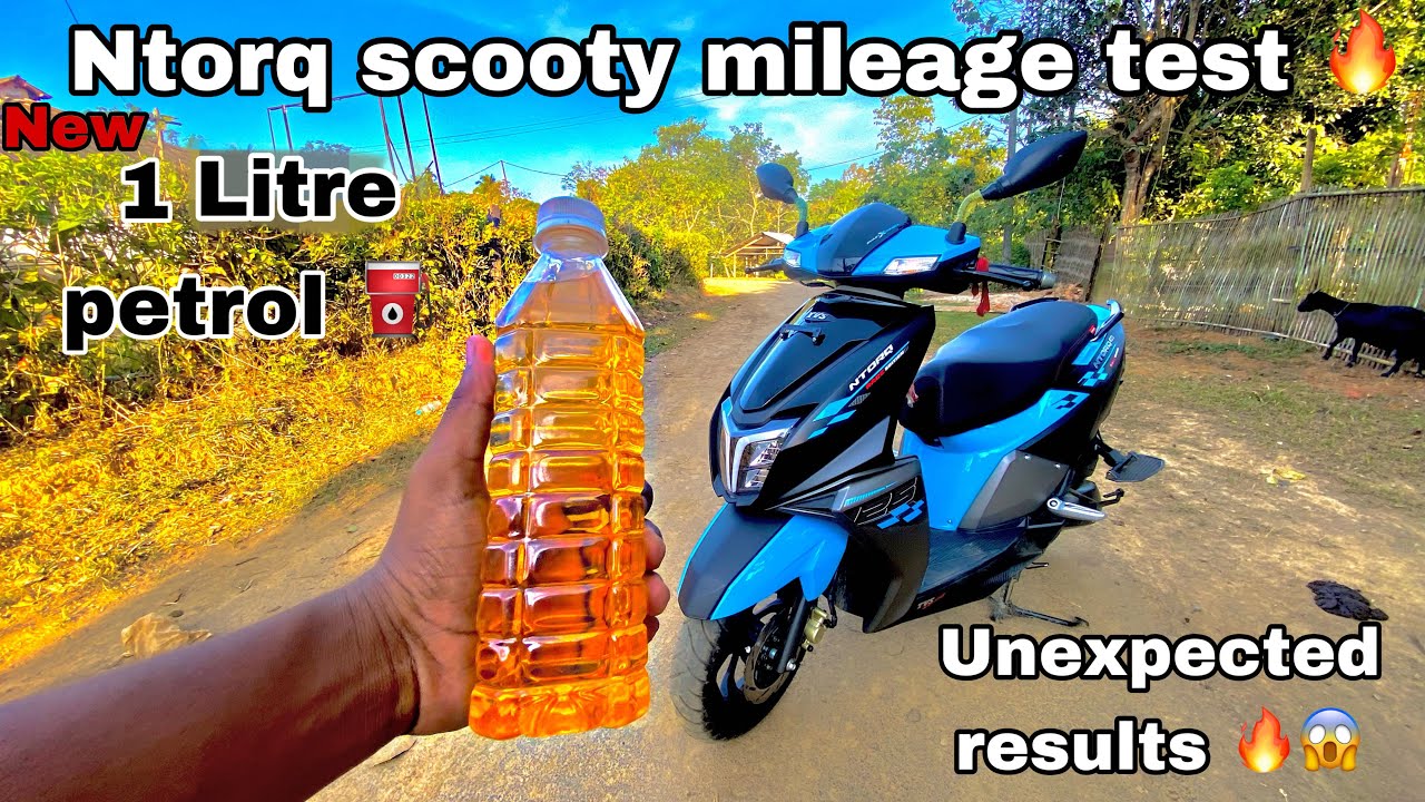 Ntorq  scooty mileage test 🔥 || unexpected result 😱 || 1 litre petrol 