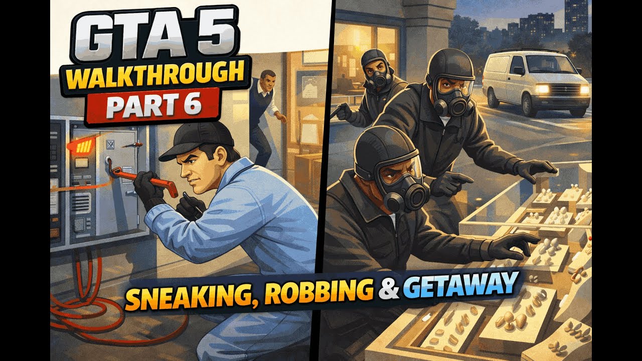 GTA 5 Walkthrough Part 6 – Smart Heist Setup! | Jewel Store Plan, Crew Picks & Setup Missions