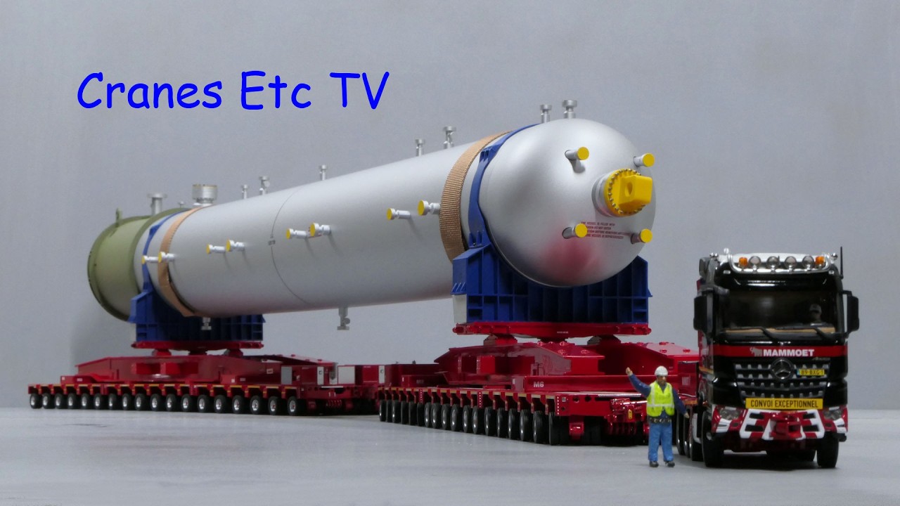Перемещение реактора IMC Mammoet компанией Cranes Etc TV
