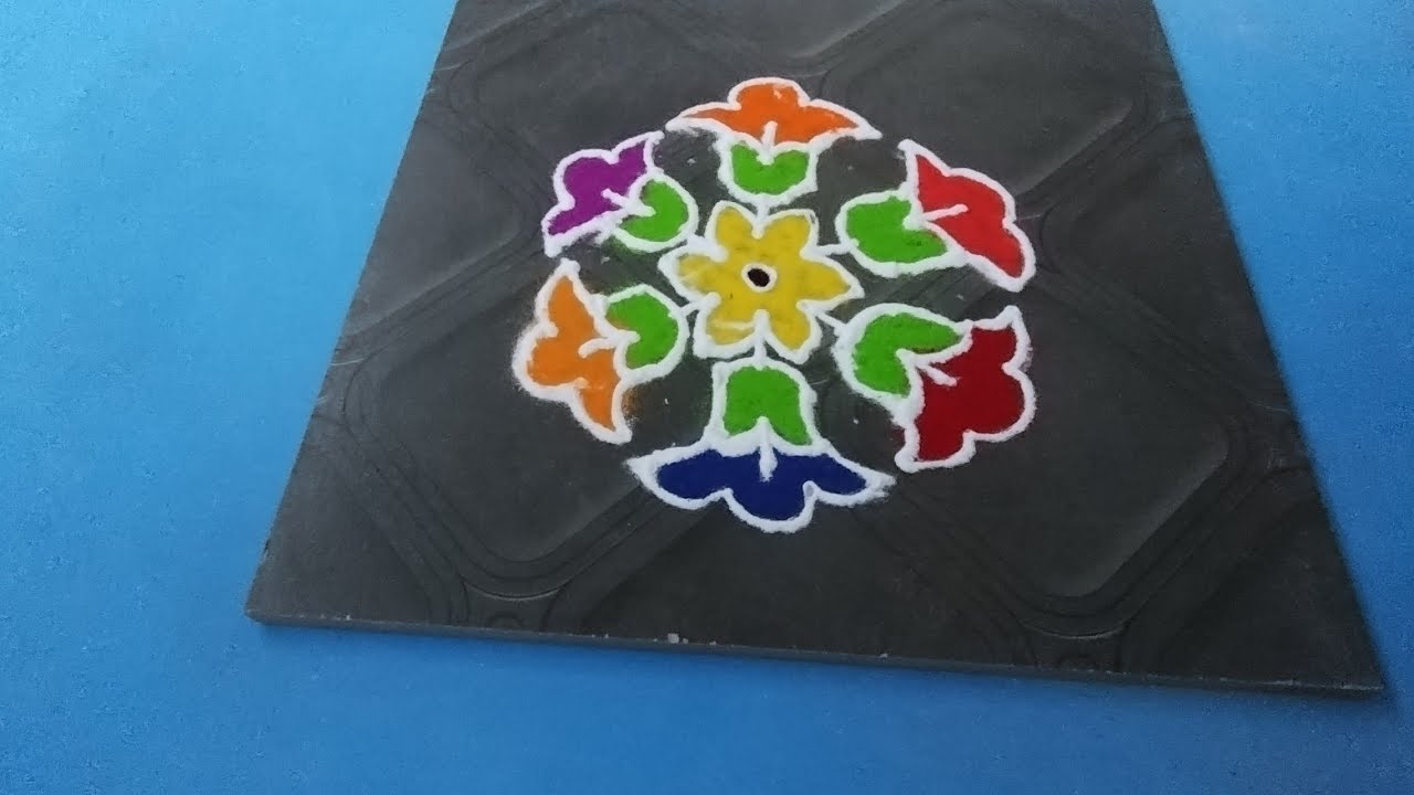 Detailed Step-by-Step Rangoli#art#rangoli#viral#youtube #youtubevideo#viralvideo#vtuber#subscribe 