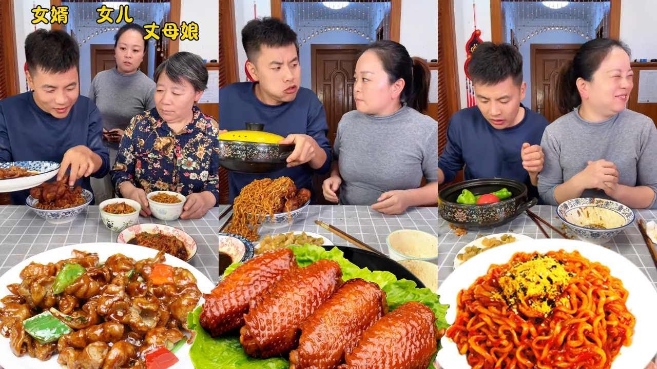 El marido egoísta robó toda la comida; ella lo engañó para que viniera con una olla vacía.