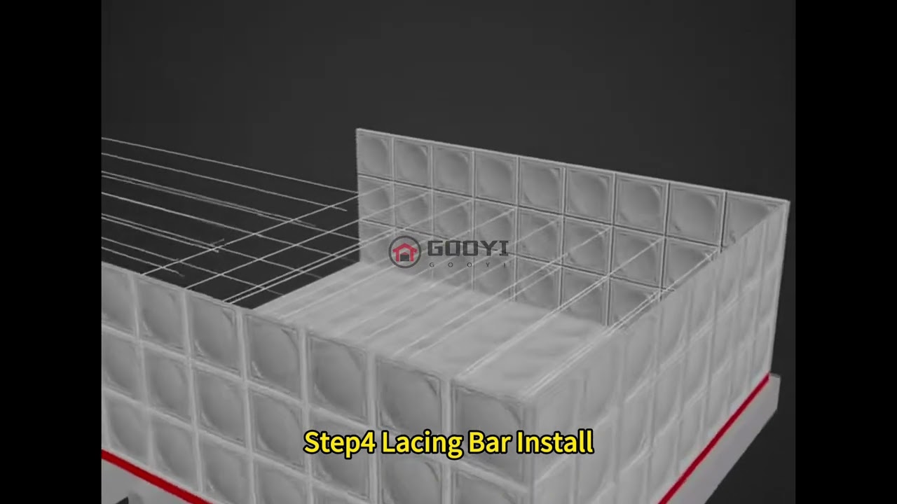 Install Step of Bolted Sectional Modular Panel  Water Storage Tanks