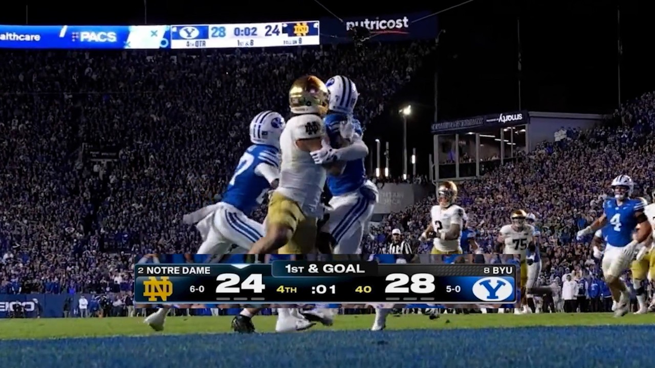 PROOF Refs CHEATED Notre Dame Out of Win after AWFUL Missed Pass Interference & Clock ERROR