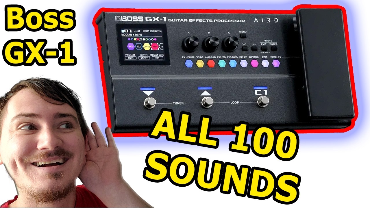 Boss GX-1 ALL SOUNDS, Every Preset On Boss GX1 Multi-Effects
