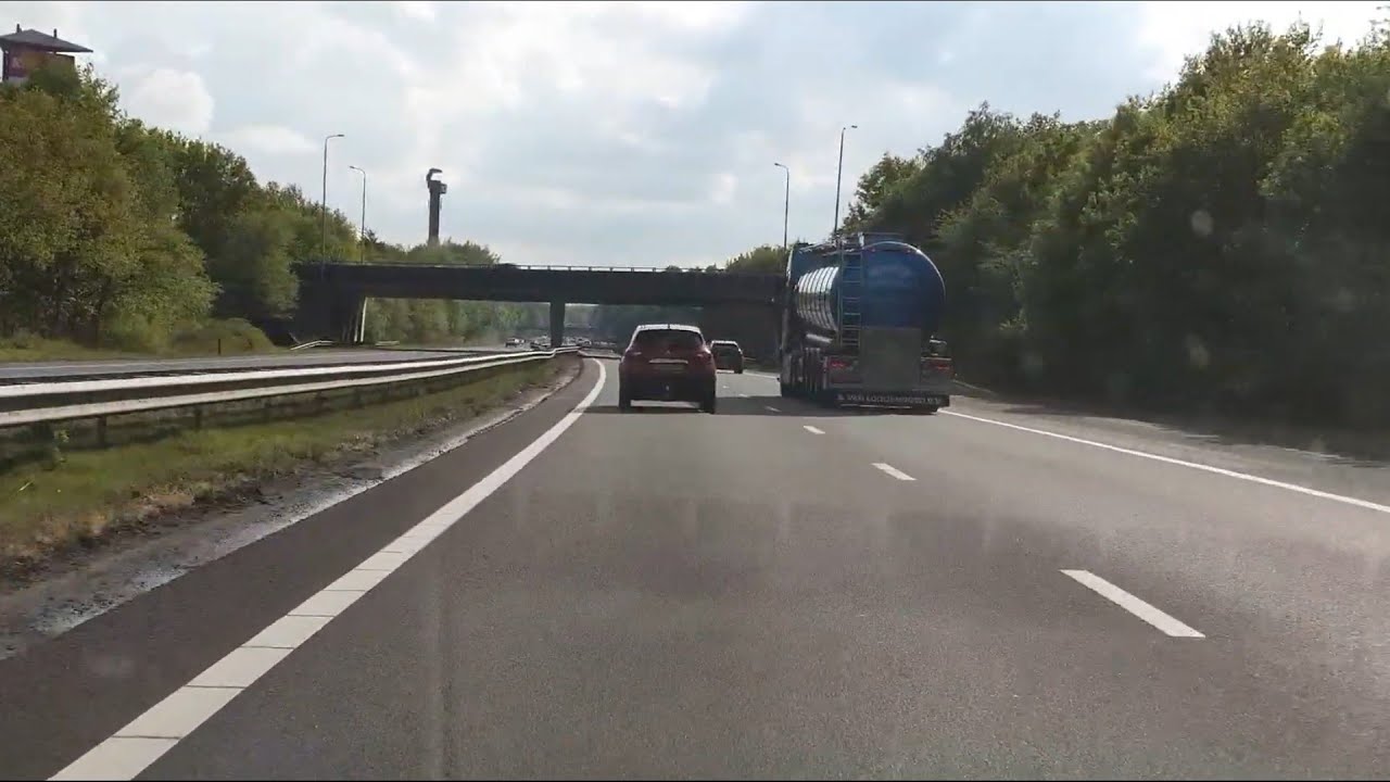 Dashcam Beelden Nunspeet  A28 Toerit Nunspeet ---》Knooppunt Hoevelaken 》Nabij Leusden.