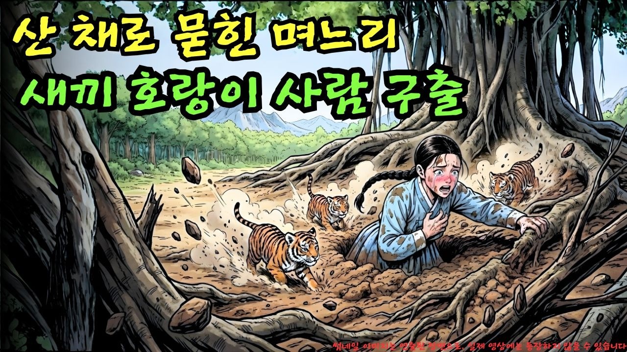 👉 잔인한 시어머니에게 느티나무 아래에 산 채로 묻힌 며느리를 새끼 호랑이들이 발톱으로 흙을 파서 구해내다… 이 행동은 과연 위험할까?| 야담 |옛날이야기 |민담 |전설 | 설화