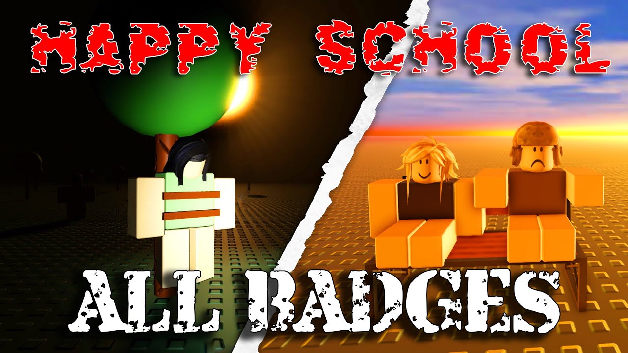 Happy School - Full Gameplay - All Endings & All Badges [Roblox]