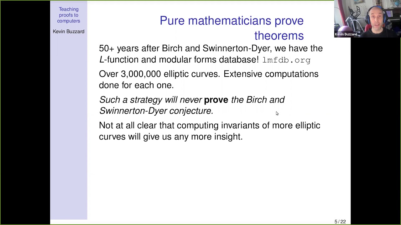 Kevin Buzzard | Teaching proofs to computers