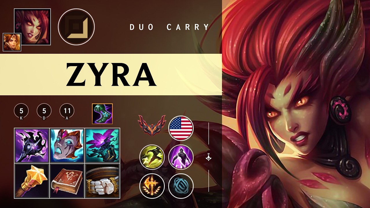 Zyra Carry vs Xayah - NA Grandmaster Patch 26.04