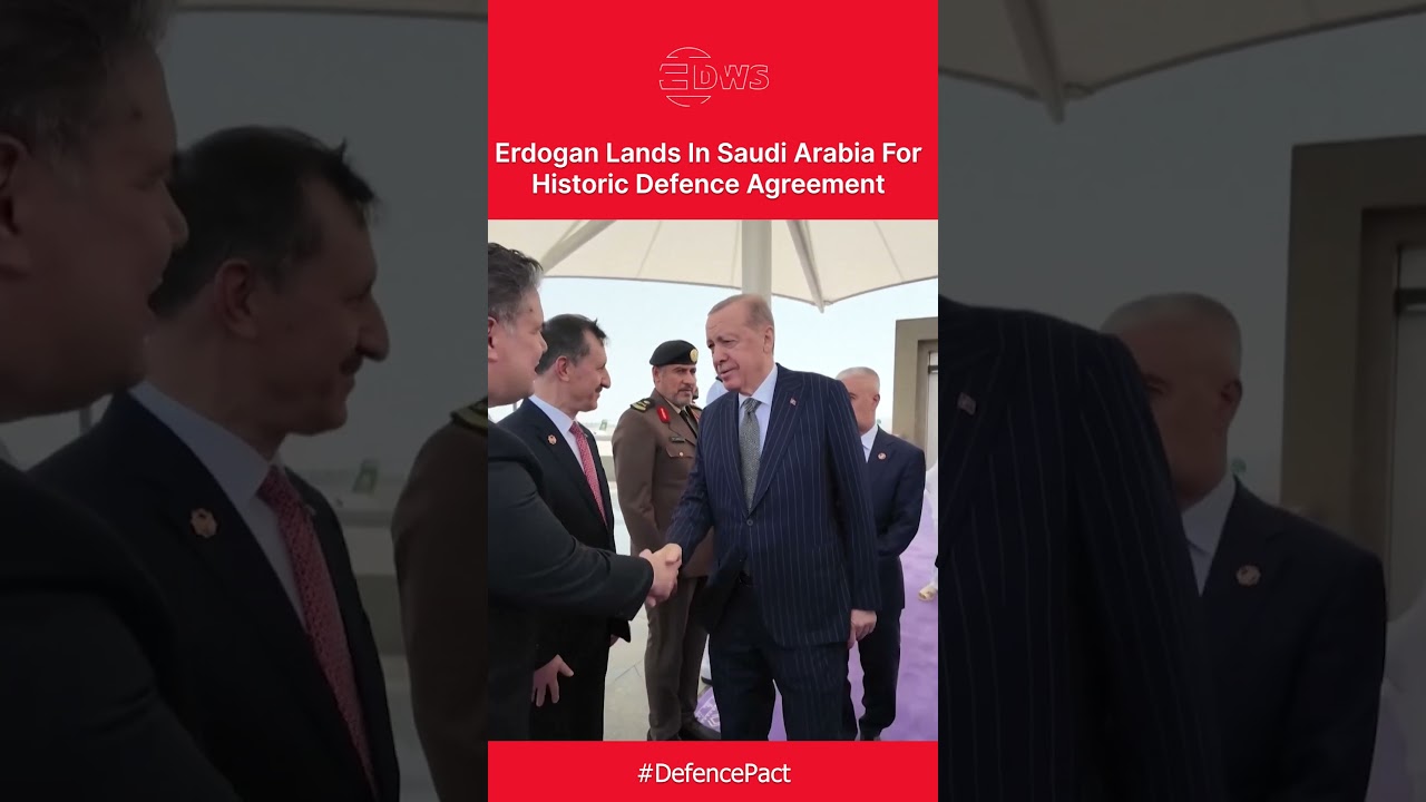 Erdogan Arrives In Jeddah For Saudi Arabia, Turkey And Pakistan Defence Pact | DWS News | AH1C