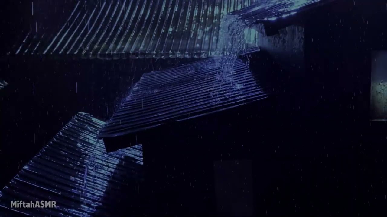 (No Ads) Rain With Intense Thunder For Relax And Sleep Peacefully | ASRM Tin Roof Sound