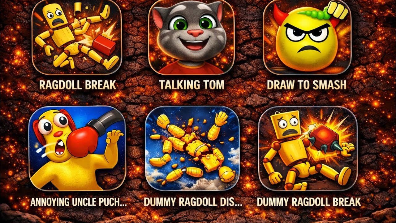 Best Mobile Games Compilation#14 | AnnoyingUnclePunch,Huggy Story, Sudway Surfers, Going Balls