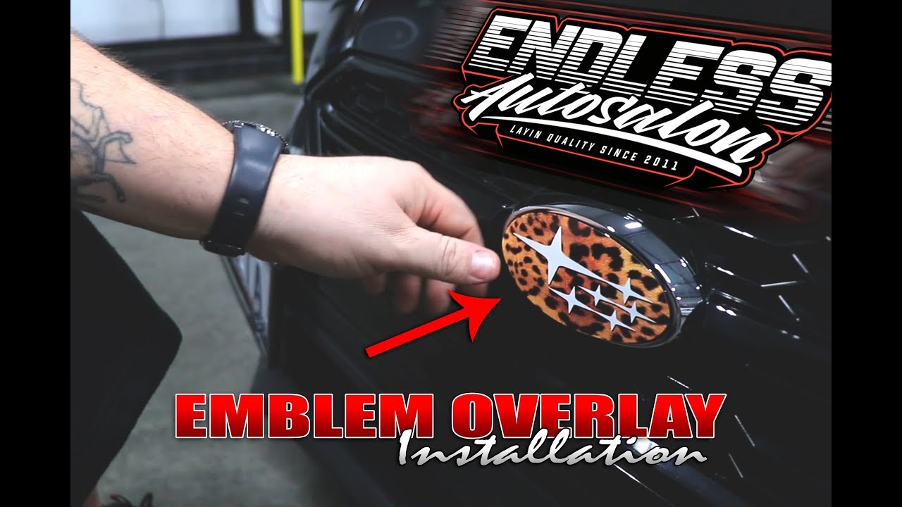 Subaru Emblem Overlay Installation DIY WRX STI FORESTER BRZ IMPREZA CROSSTREK