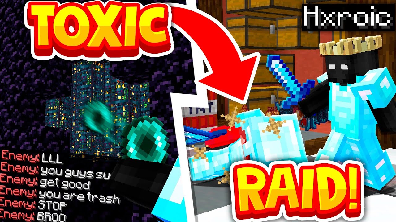 *ТОКСИЧНАЯ* ФРАКЦИЯ В MINECRAFT ПОДВЕРГАЕТСЯ НАПАДЕНИЮ..! (F-TOP)