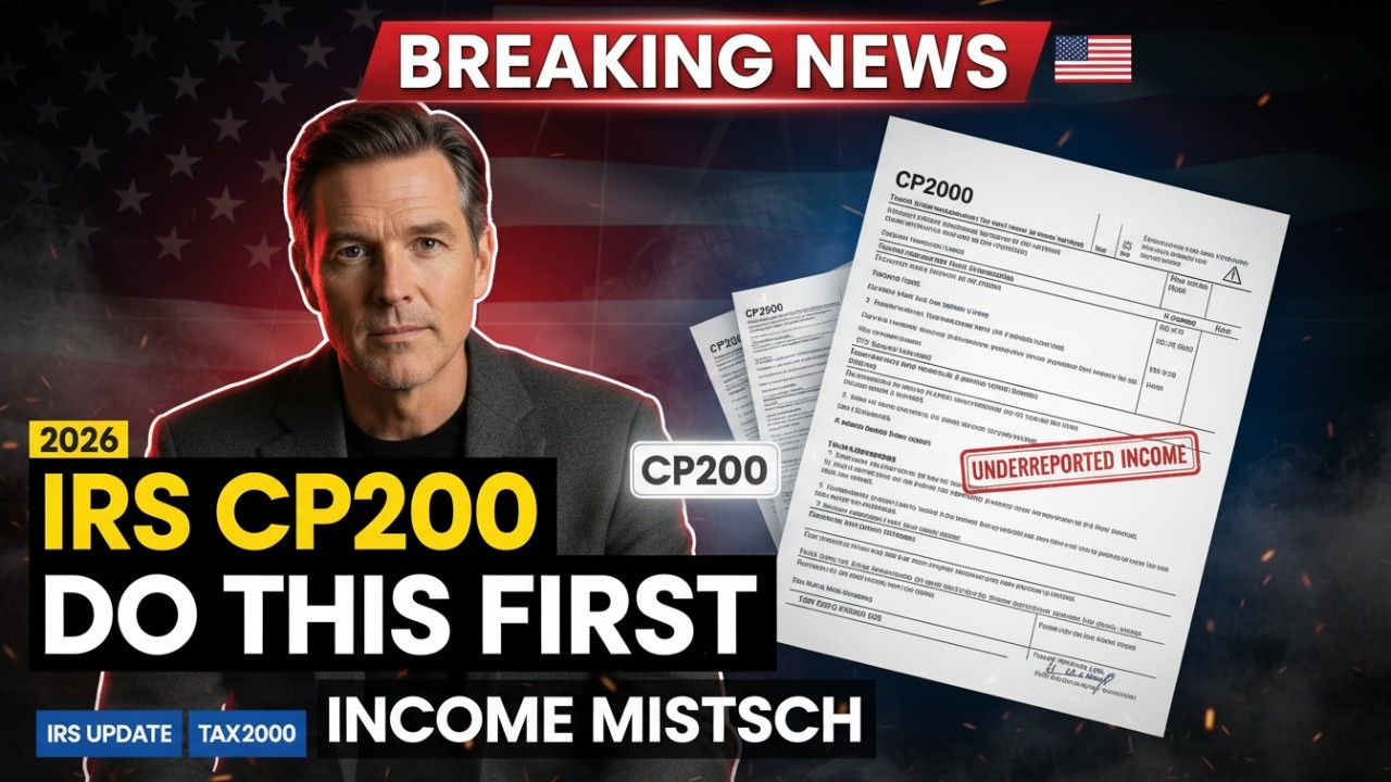 Got an IRS CP2000 Letter? Do THIS First (Underreported Income Explained) | 2026
