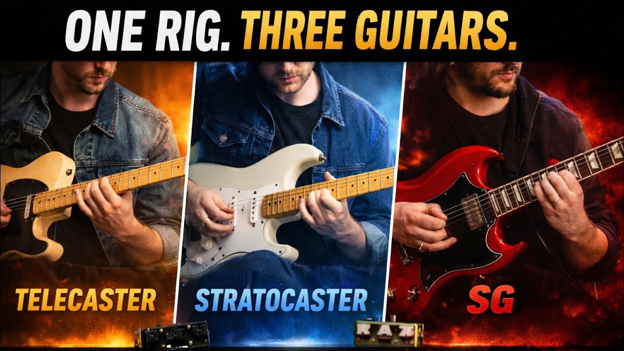 One Rig. Three Guitars. Completely Different Inspiration.