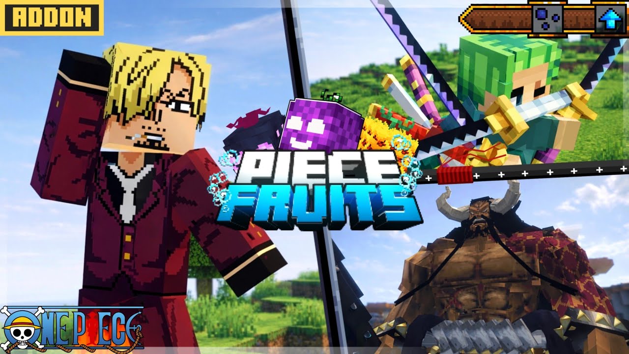 THIS ONE PIECE ADDON FOR MINECRAFT BEDROCK IS INSANE 🔥 | PIECE FRUITS MCPE 1.21+ 