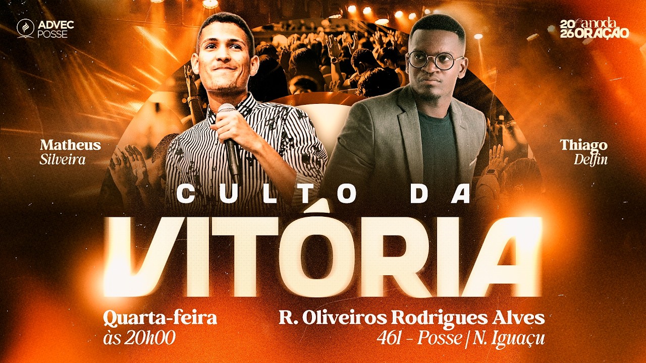 CULTO DA VIT&Oacute;RIA | Pr. Matheus Silveira & Thiago Delfim | 15/04/2026