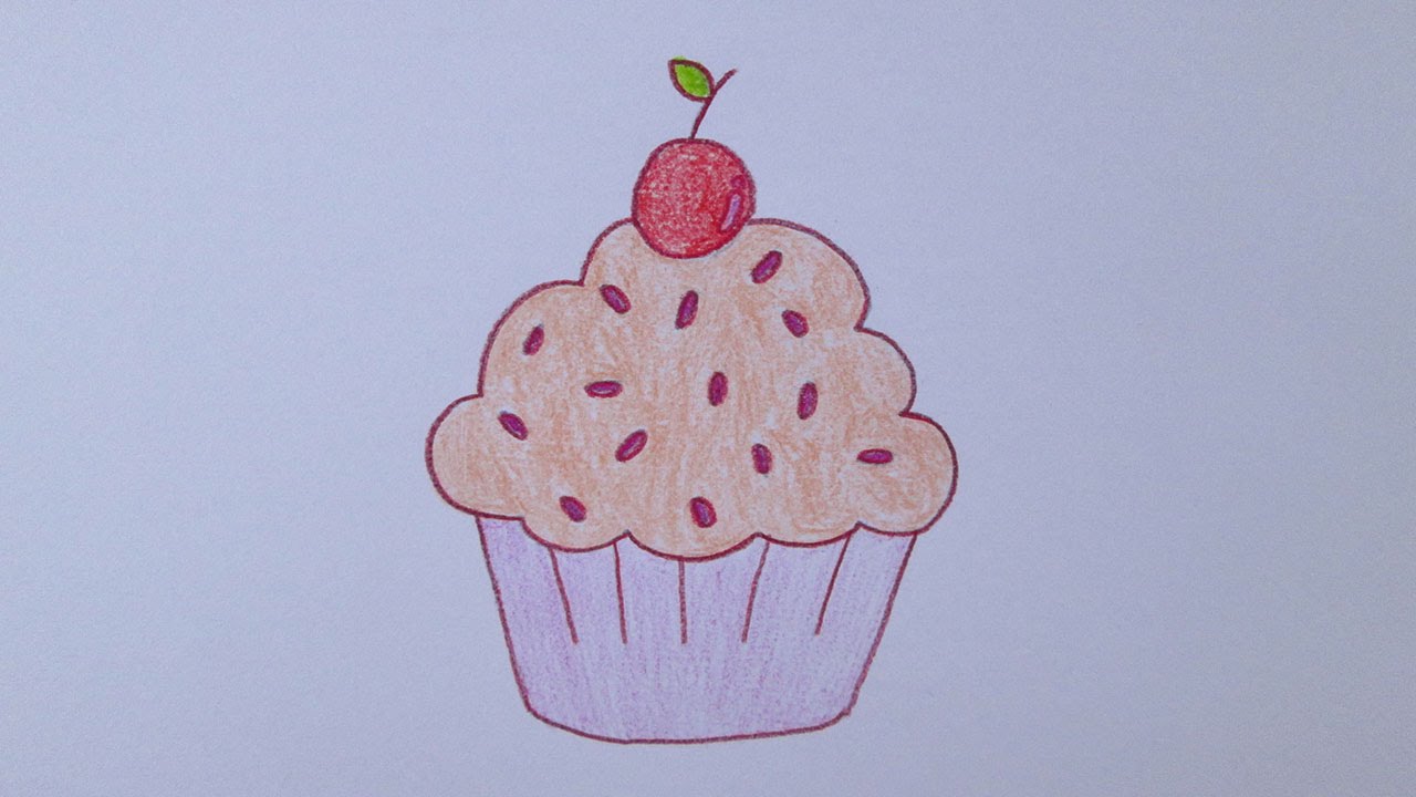 Como desenhar um cupcake