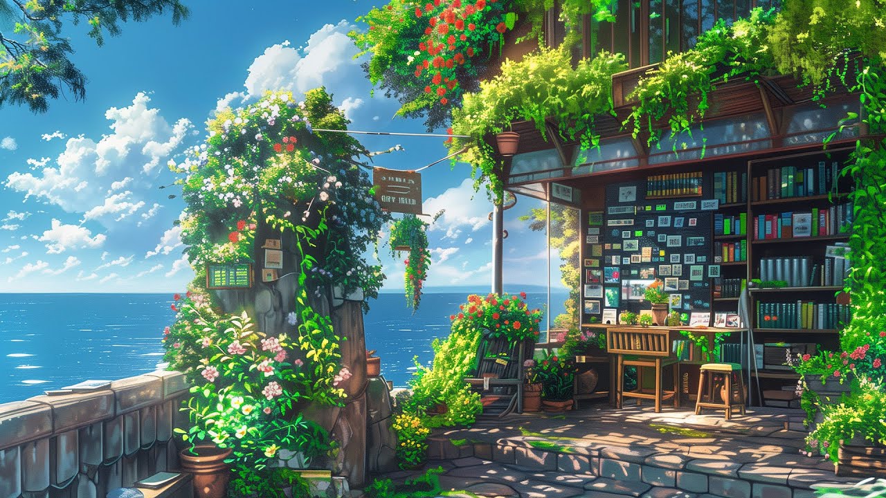 Утреннее ощущение океана 🌊☀️ Lofi Кофе для концентрации, учебы и расслабления 🎵☕