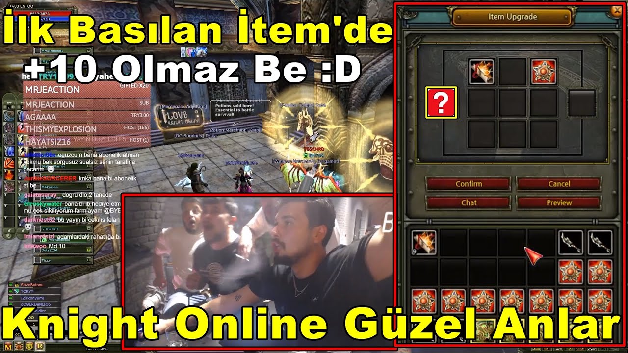 Şaka Gibi +10 İtem Basarken | İlk Denediği İtem +10 Oldu! | Knight Online Güzel Anlar Bölüm 155