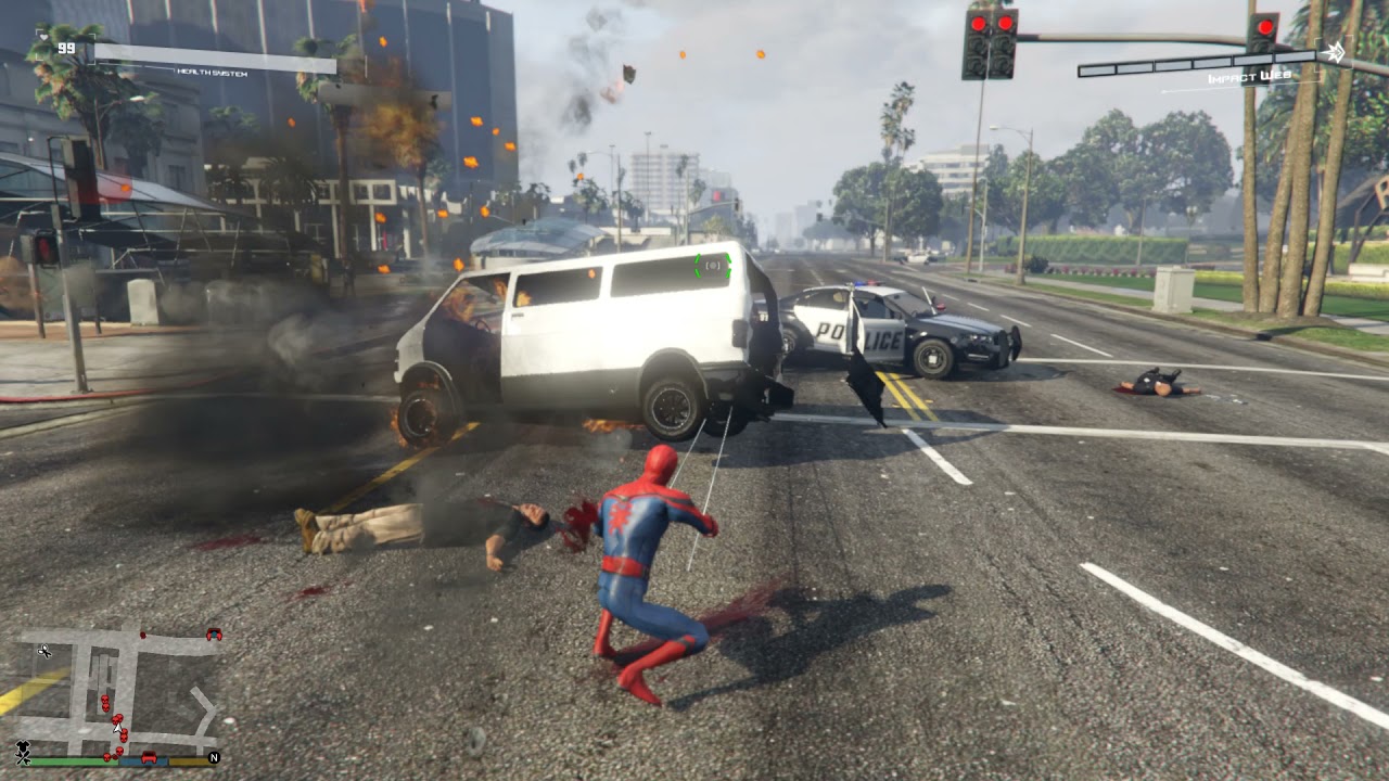 GTA 5 Spiderman Homecoming