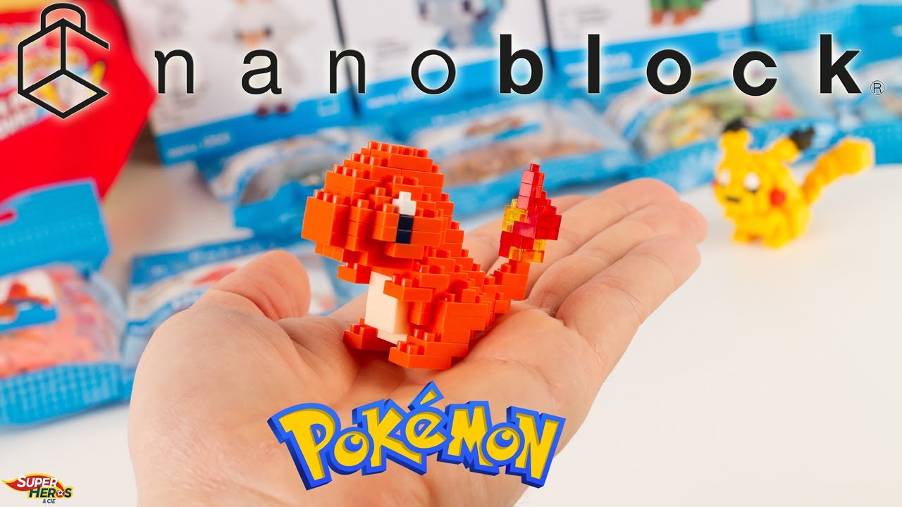 nanoblock Pokemon Charmander micro bricks Super Heroes and Company French Review